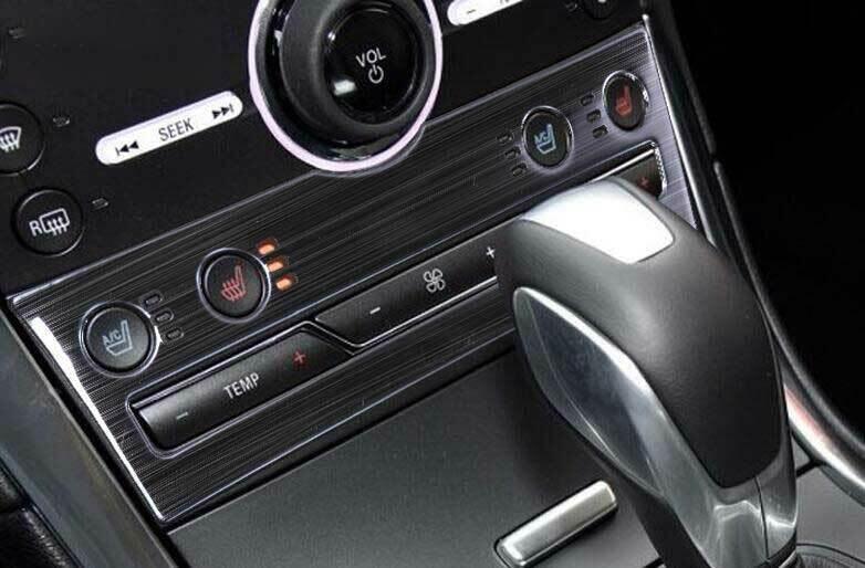 Black Titanium Central Console for Seat Heating Panel 1PCS for Ford Edge 2015-2018