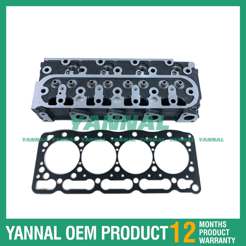 new V1305 cylinder head with head gasket suitable for Kubota Cam 224S excavators.