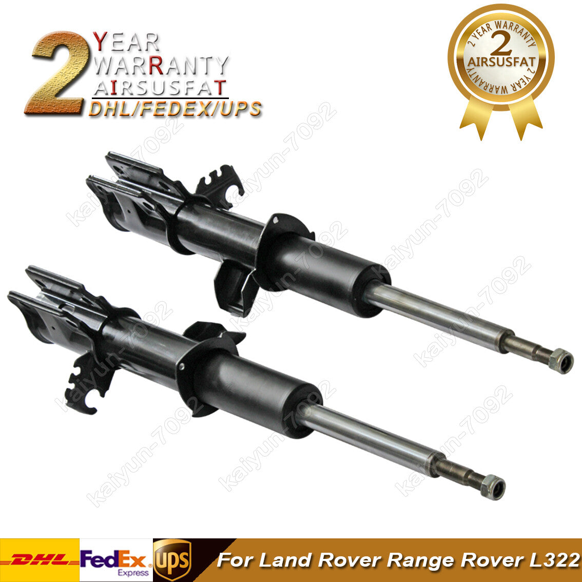 2pcs Front Air Suspension Shock Cores for Land Rover L322 RNB000750 RNB501520