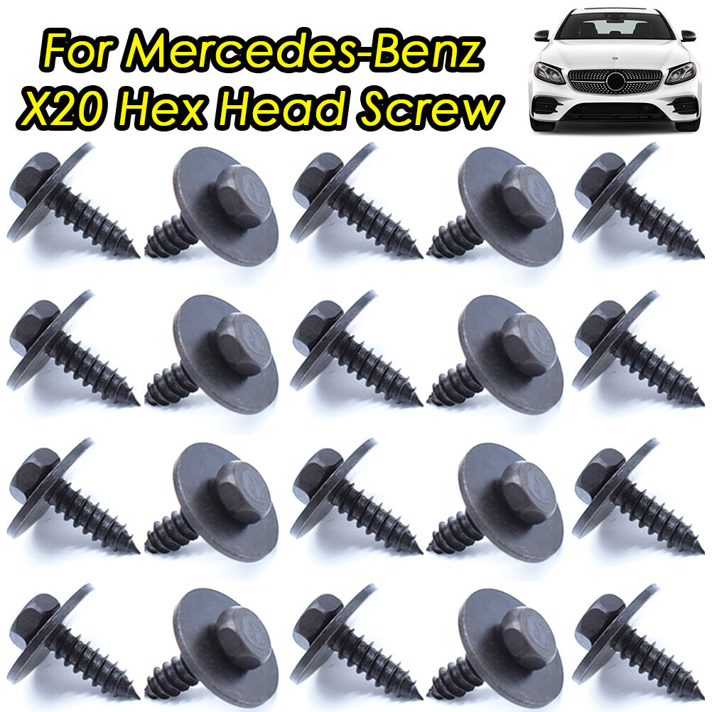 20x screw body hex screw with disc for Mercedes-Benz 4 8x 19 mm