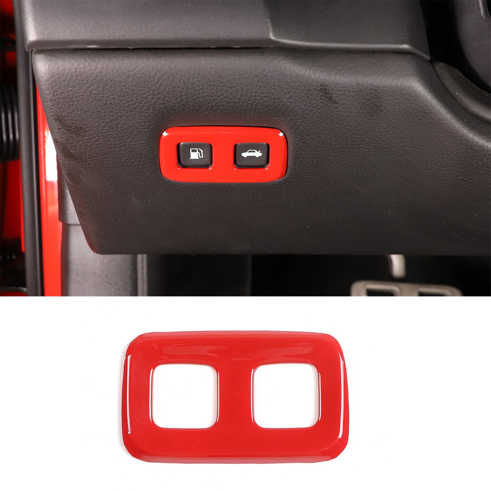 ABS carbon fiber dashboard navigation cover trim for Jaguar for F-Type 2013-2018