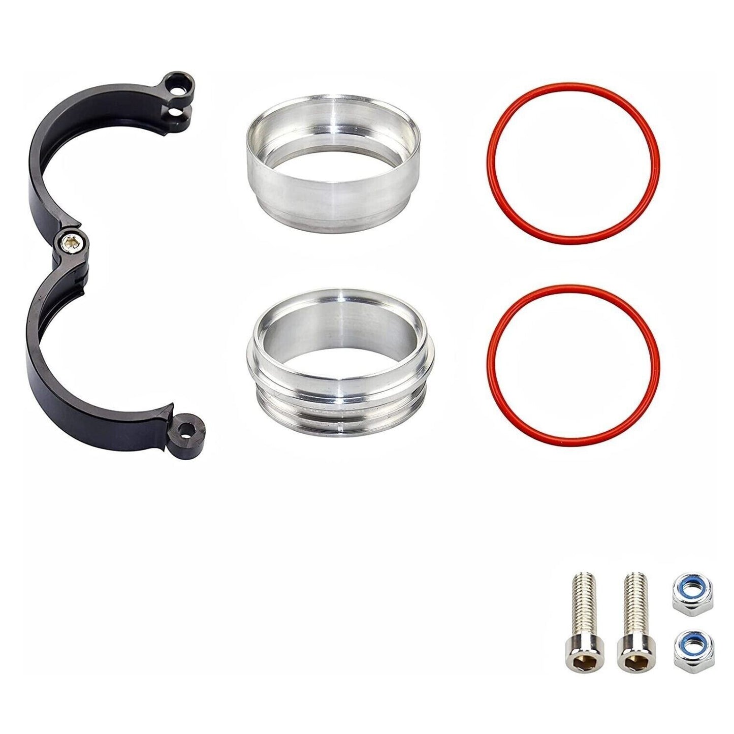 3.5inch Aluminum HD Intake V-Band Clamp+Flange for Intercooler Pipes