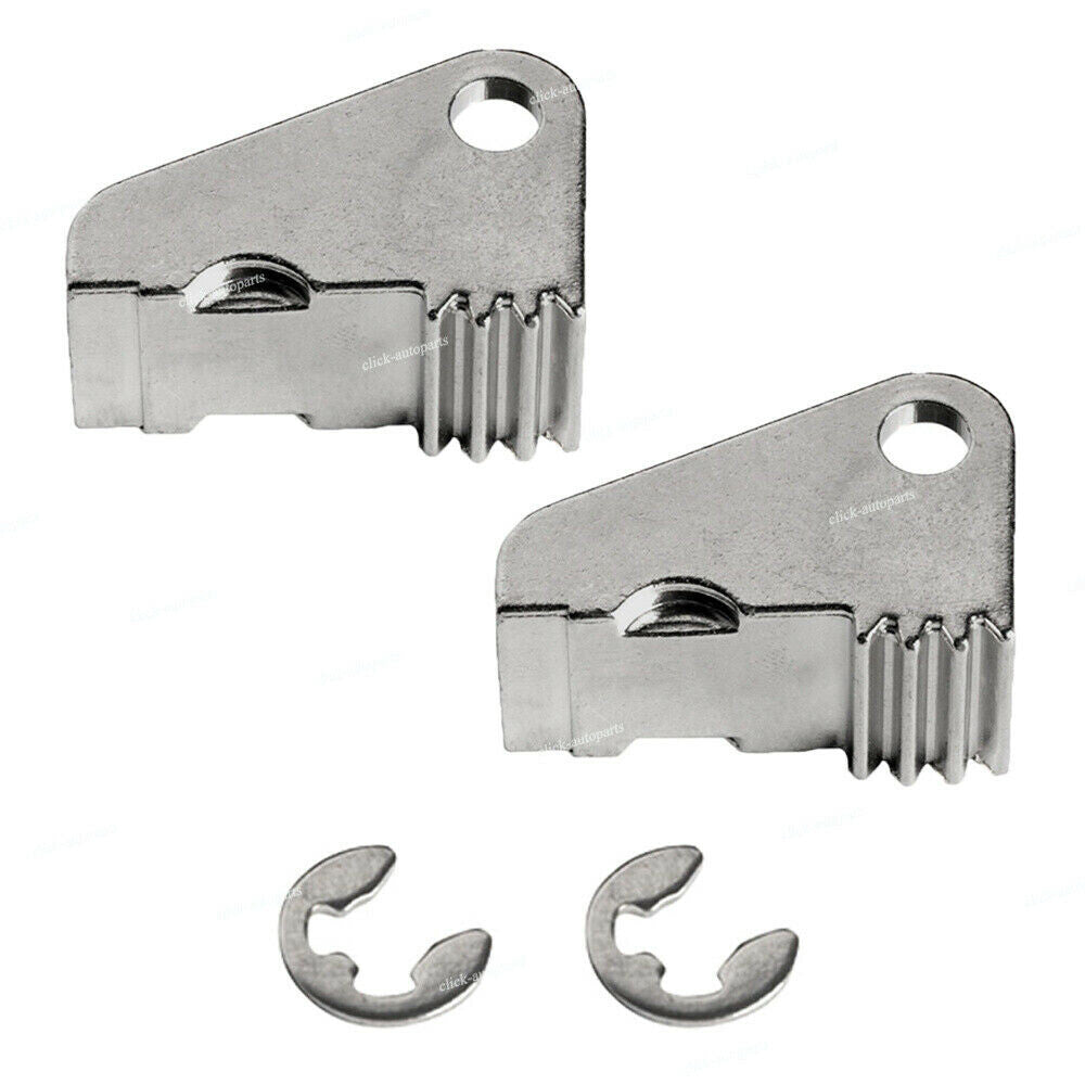 2Qty Silver Door Handle Paddle Gear 1042845-00-B for Tesla for Model S 2012 to 2019