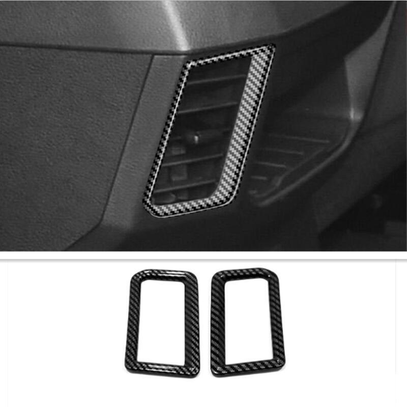 Carbon fiber rear air conditioning vent cover trim suitable for Toyota Tundra 2022 - 2024