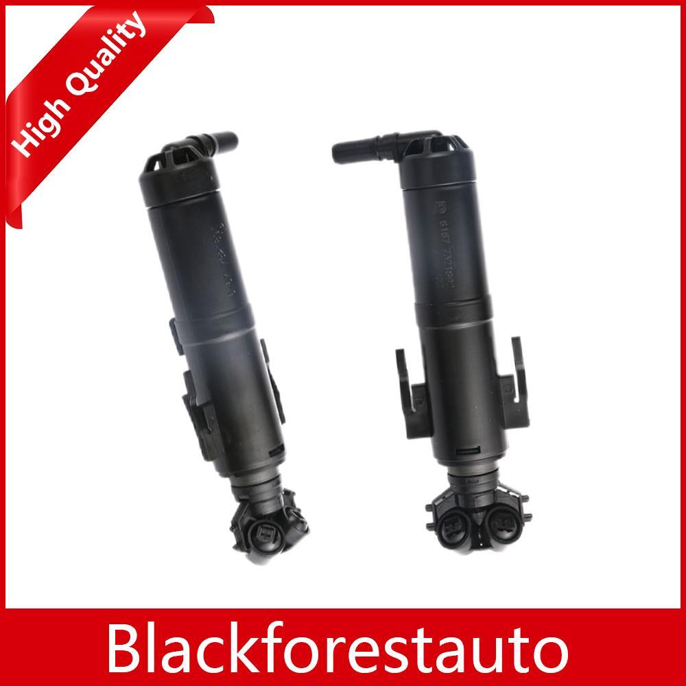 Pair for BMW X1 2013-2015 E84 Headlight Washer Wiper Nozzle Sprayer Left + Right