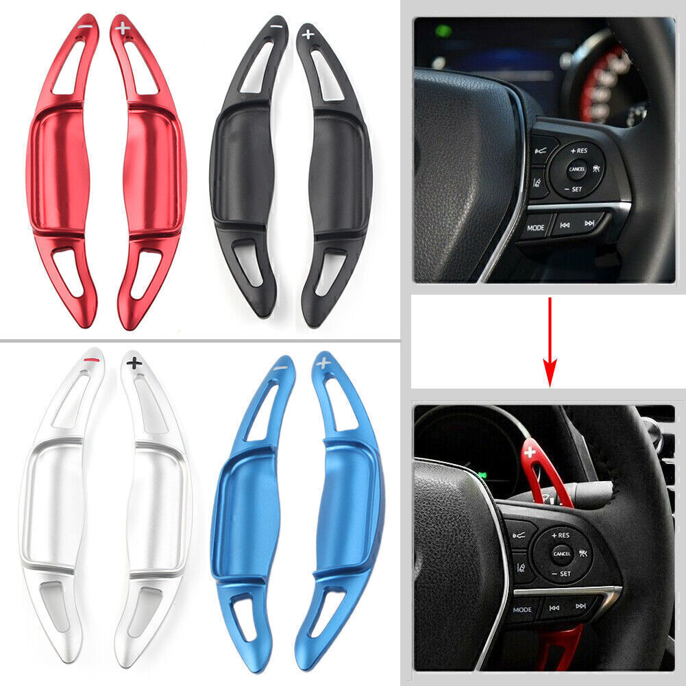2pc Steering Wheel Shift Paddle Shifter Extension Fit for TOYOTA for CAMRY 2018-2020 19