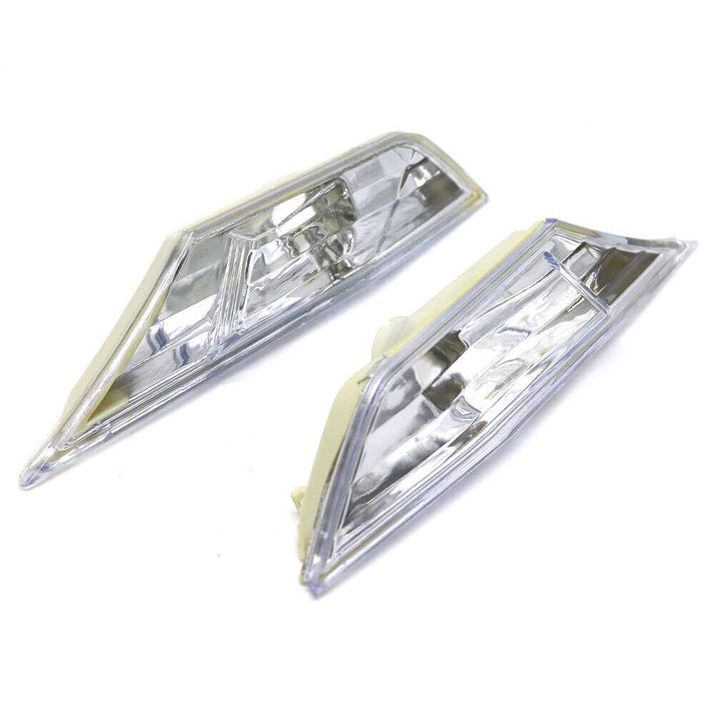 2-piece front bumper side marker light cover lens without bulbs for Honda for Civic