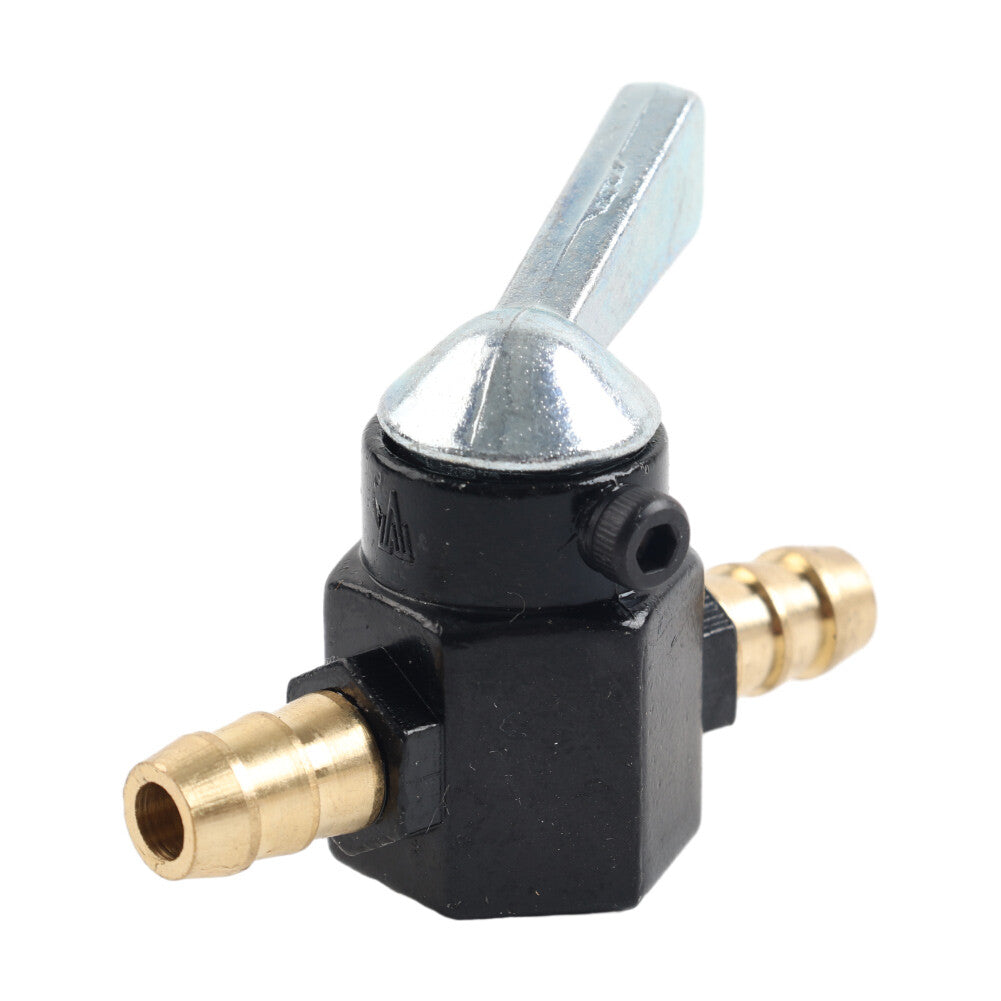 Motorcycle Inline Petrol On-Off Fuel Tap Gas Petrol Valve Petcock 8mm Black