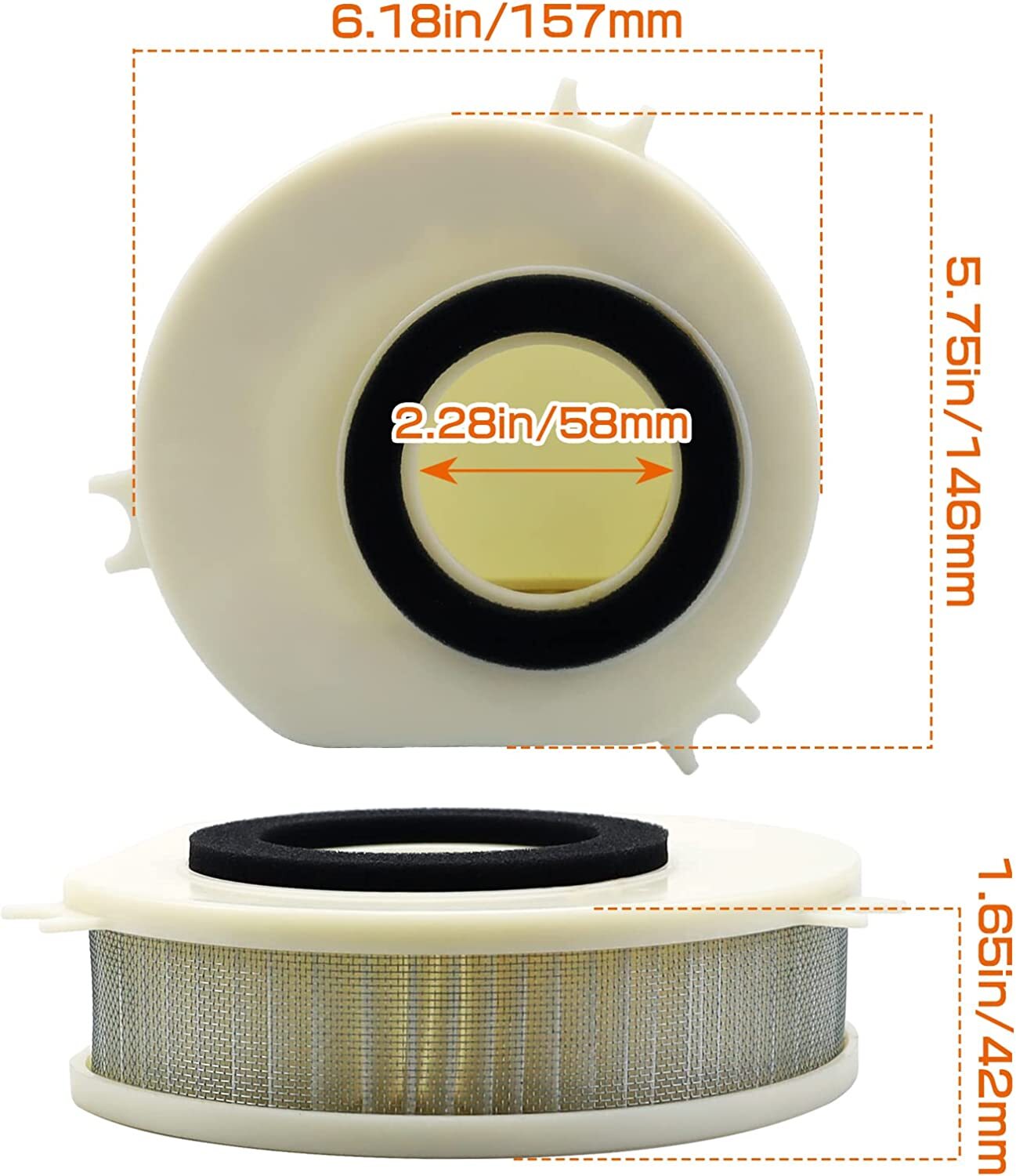5EL-14451-00 HFA4913 Air Filter Rfor for Yamaha V-STAR 1100 XVS1100 XVS1100AW