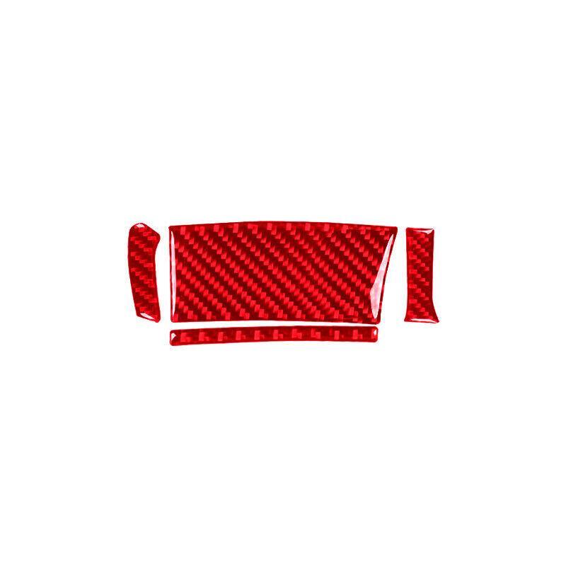 for infiniti G37 2010-2013 Red Carbon Fiber Steering Wheel Left Panel Trim 4PCS