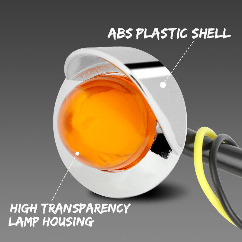 Amber LED Side Marker Lights RVs car Truck Trailer Turn Signal Bullet Lights