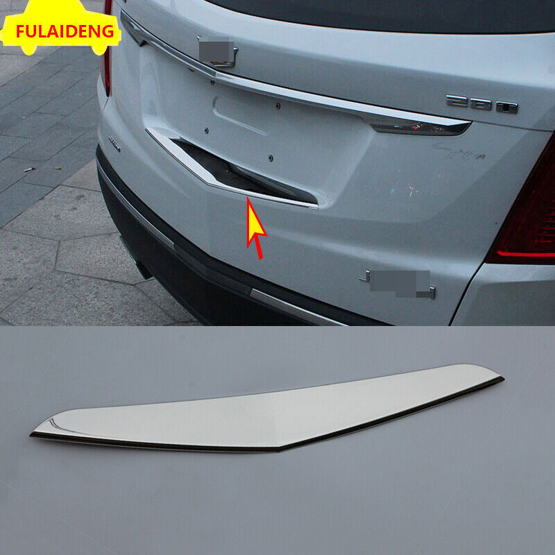 for Cadillac XT5 2016-2020 Car Chrome Rear Trunk Tailgate Lid Cover Decor Trim