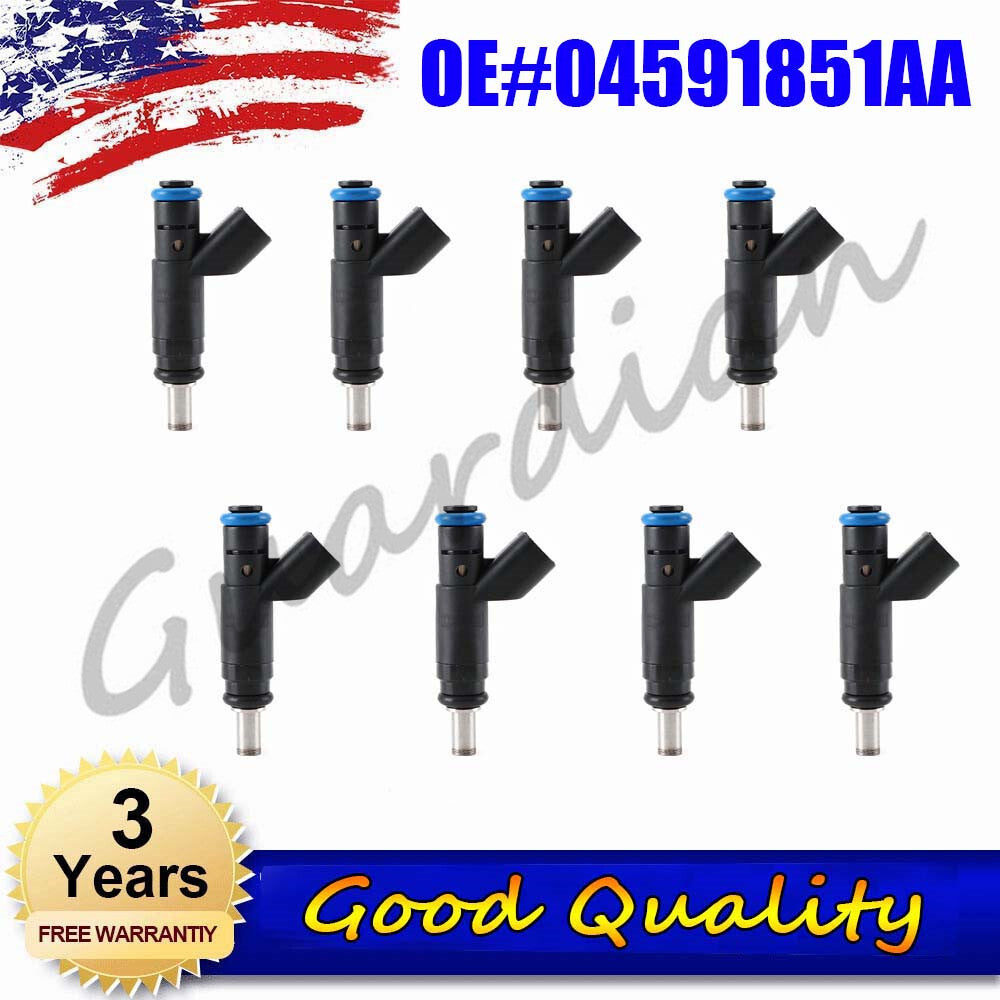 8PCS Fuel Injector 04591851AA for Chrysler for Dodge Charger for Jeep Grand Cherokee for Ram
