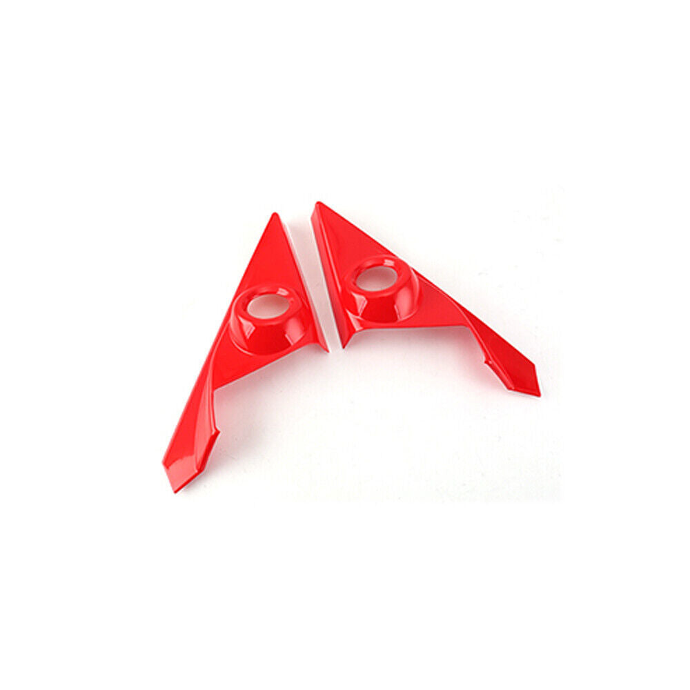 A Post Speaker Frame Cover Trim 2 Fit for Honda for Civic 10th 2016-2021 Bright Red