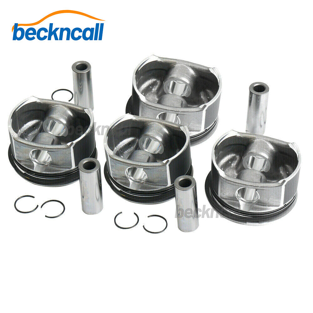 4X Pistons  Rings Set ¦µ82mm for MercedesBenz C-Class SLK-Class CLK 200K 1.8T