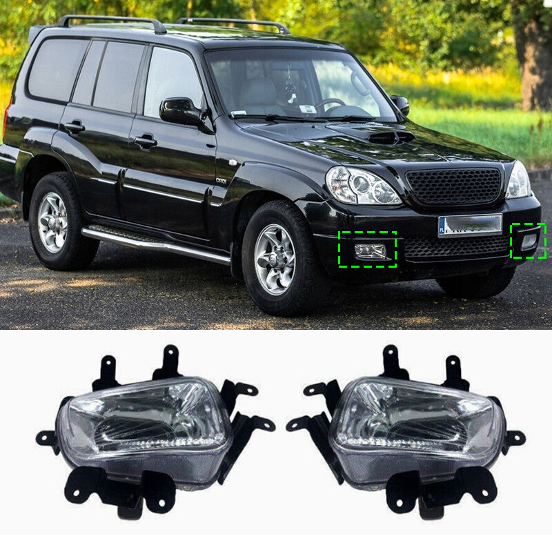 for Hyundai Terracan 2.4 2.9 2001 2002-2007 Front Bumper Fog Lamp With Bulb Pair