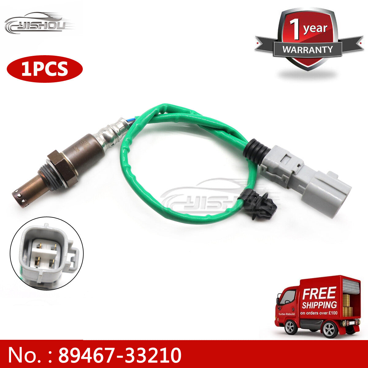 Rear oxygen sensor applicable to for Toyota for Camry 18-23, for Avalon 19-22, and for Lexus ES300h: 89467-33210