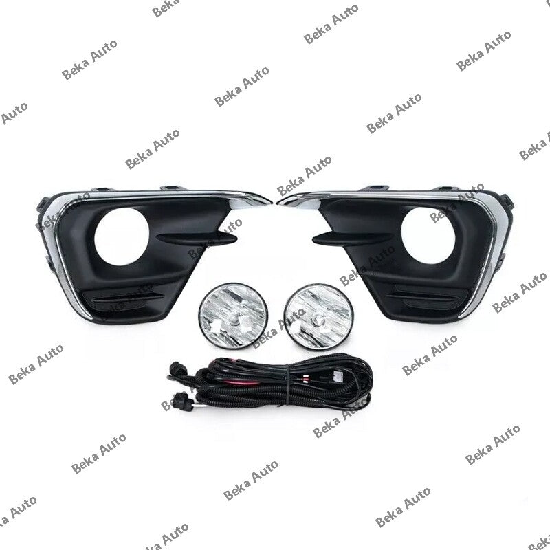 One set of front bumper fog light kit with wiring for 2016, 2017, and 2018 for Chevrolet Spark.