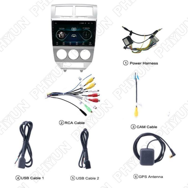 for Dodge Caliber 2007-2009 Android 10.1 WiFi Stereo Radio GPS Navigation 10.1