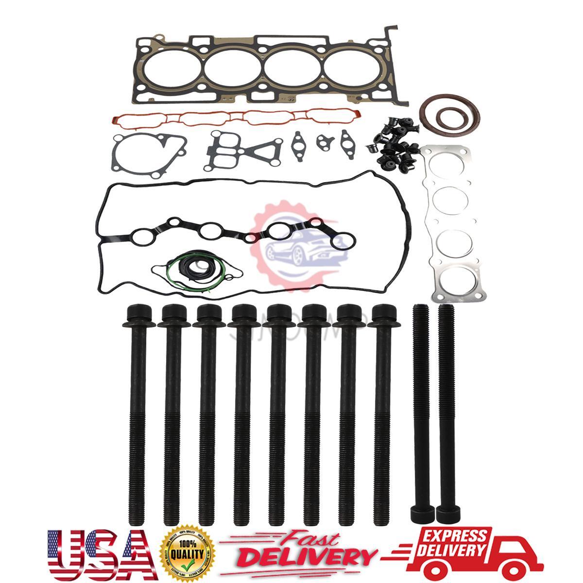 G4KJ Engine Overhaul Gasket Seal Kit w/ Head Bolt For 2.4L for Hyundai for Kia Optima