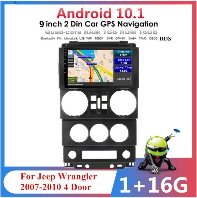 2007-2010 for Jeep for Wrangler 4 Door BT-Stereo Radio GPS NAVI 9 Android 10.1 16GB