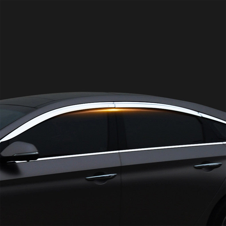 for Hyundai Sonata 2015-2019 Chrome Window Visor Sun Rain Guard Vent Shade Trim