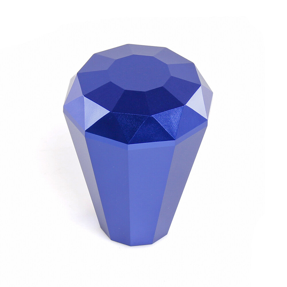 Aluminium Blue Diamond Gear Shift Knob Manual Shifter with Head Adapter