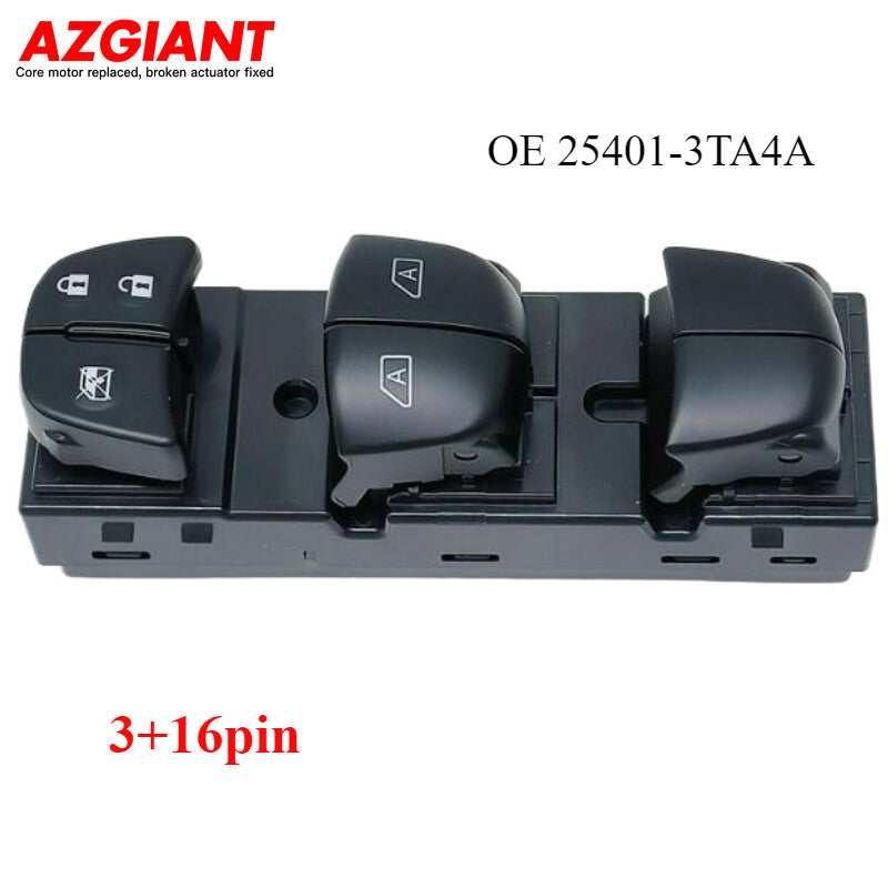 For 2013-2018 for Nissan Altima left front drive side window switch 25401-3TA4A
