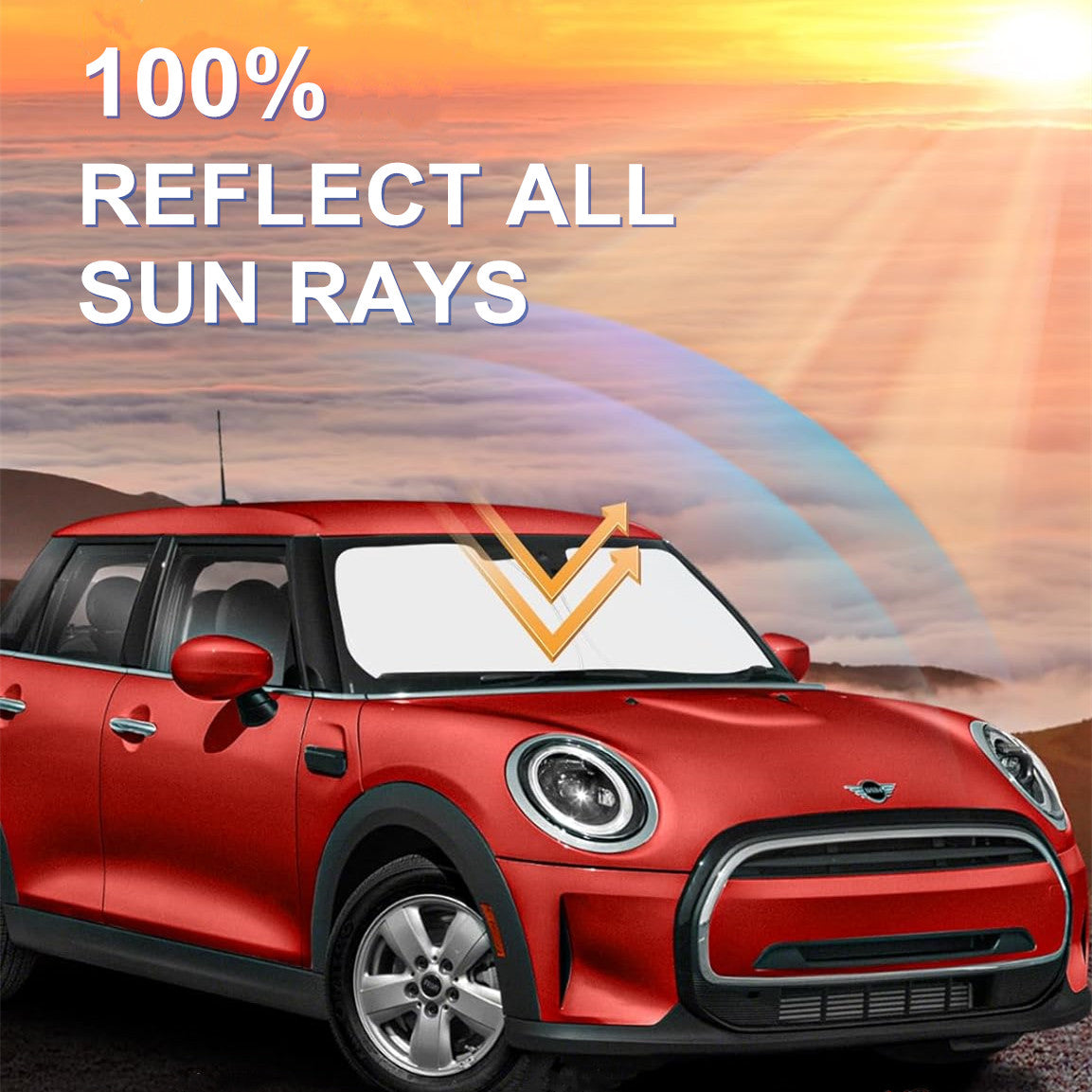 For 2015-2024 for Mini Cooper F57 Convertible Windshield Sun Shade UV Block Cover