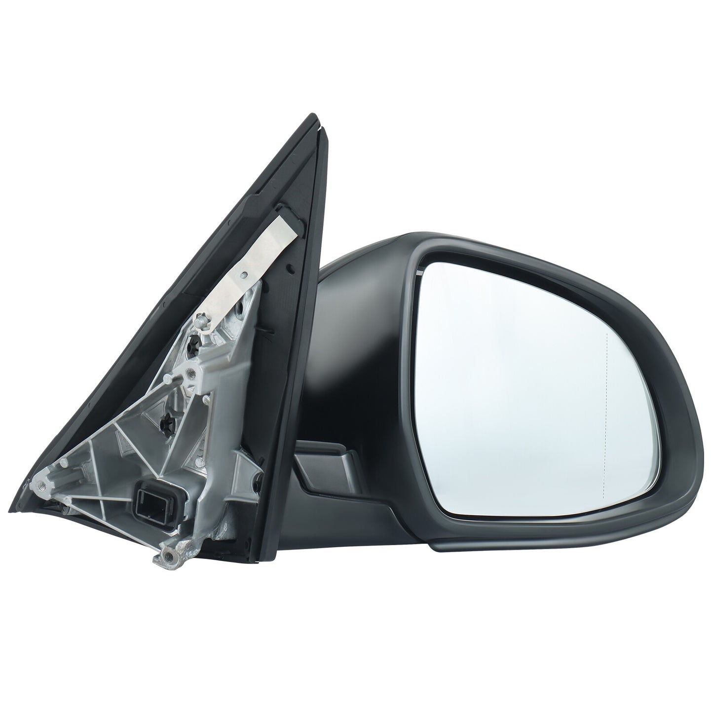Passenger side mirror, black, for BMW X3 2018 - 2023, power/turn signal 5-pin