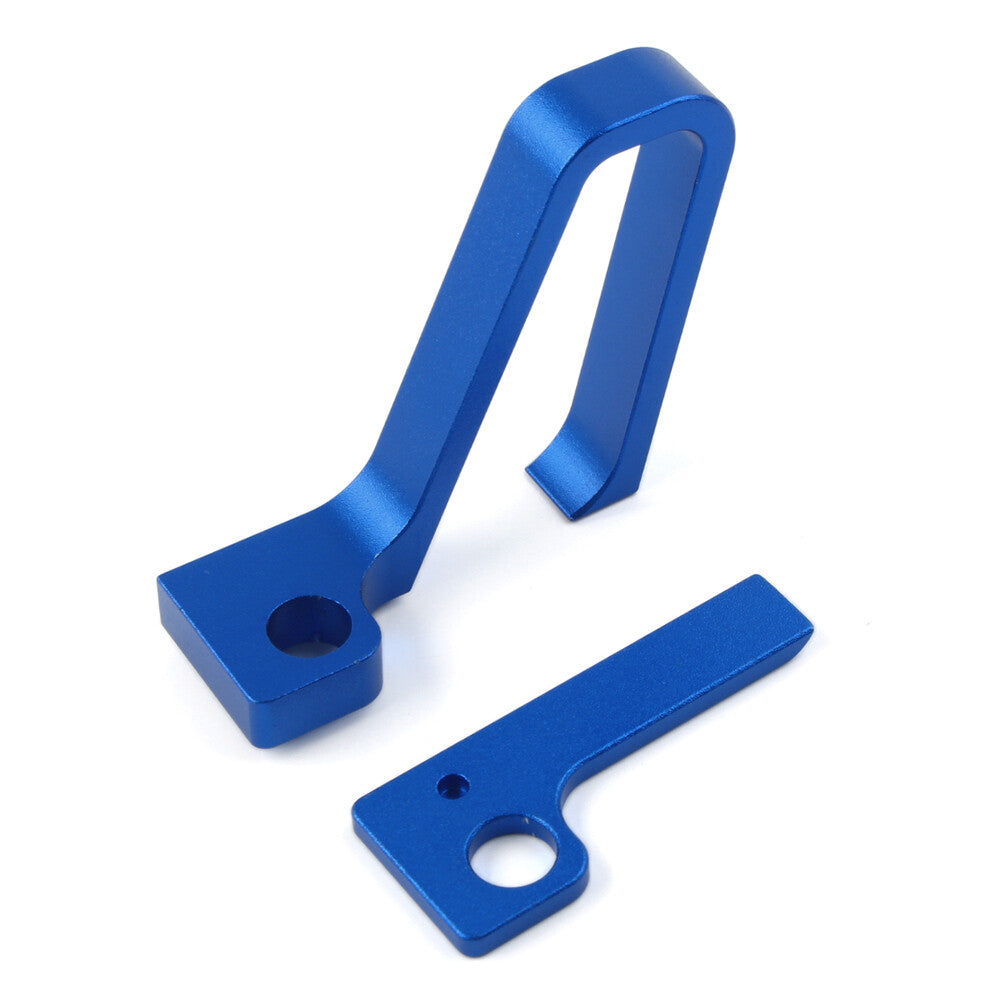 Blue CNC Brake Line Hose Clamp Cable Guide for Yamaha YZ125/250 04-20 YZ250X