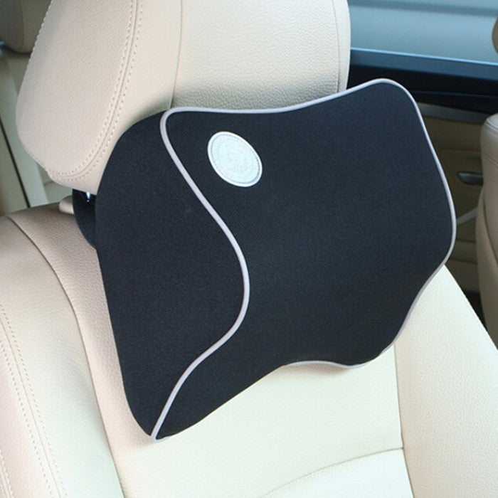 Car for Seat Head Neck Support Cushion Pad Black Memory Foam Pillow Mat
