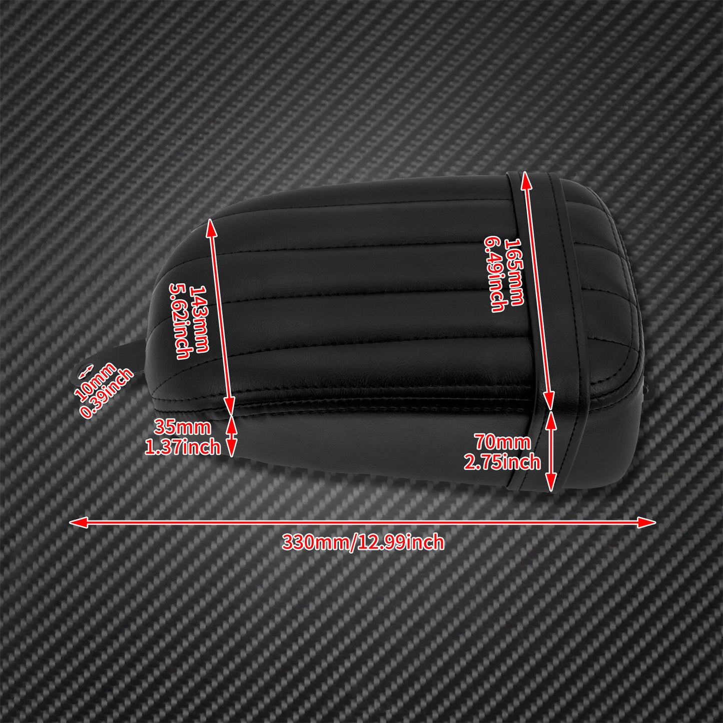 Rear Passenger Pillion Cushion for Seat Fit for Harley Softail Street Bob 2018-2021