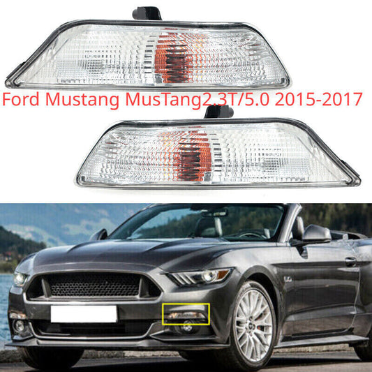 Fit for Ford for Mustang MusTang2.3T/5.0 2015-2017 Pair Front Fog Light Turn Signal