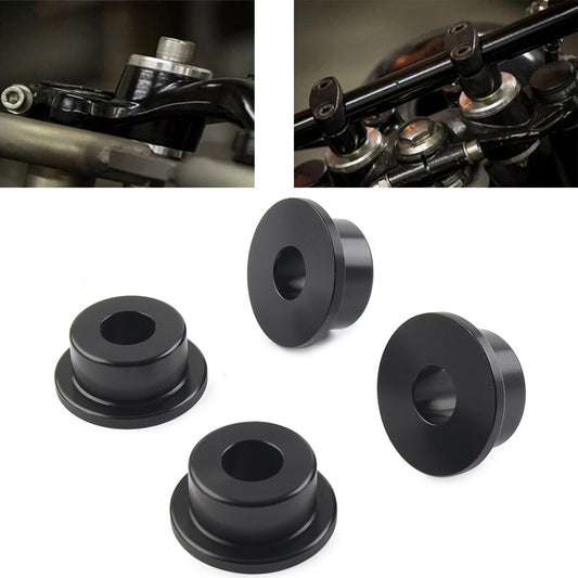 for Harley Dyna Wide Super Glide Softail Handlebar Riser Bushings Mounts Black