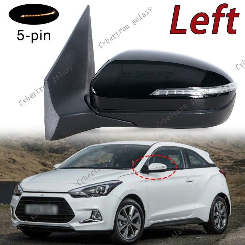 LH for Hyundai I20 2016-17 Electric Folding Turn Signal Rearview Mirror Assembly
