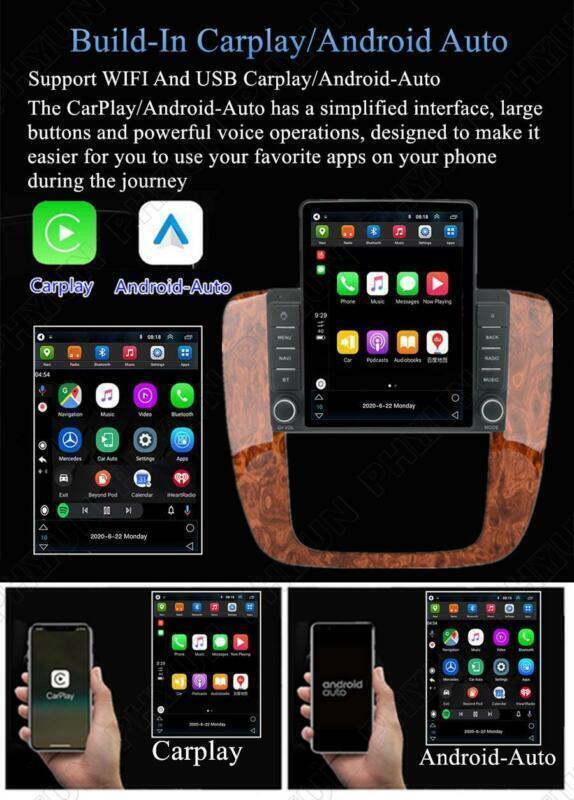 GPS Stereo Nav For 2007-13 for Chevy Suburban/Tahoe for GMC for Yukon Android10.1 9.5 Radio