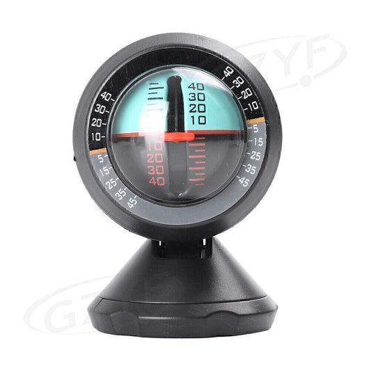 Auto Offroad Inclinometer Gauge Angle Protractor Slope meter Level Tilt Gauge