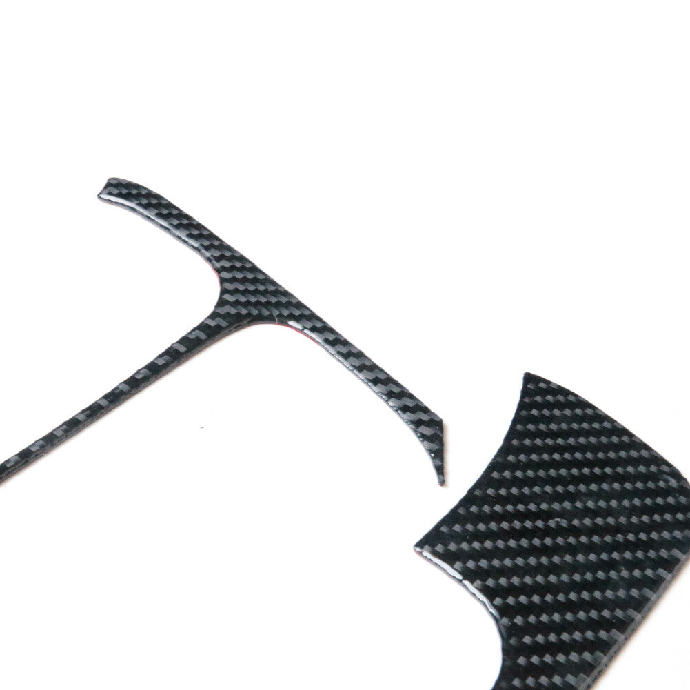 3X Carbon Fiber Speedmeter Below Decorative Trim Cover for Honda for Civic Coupe