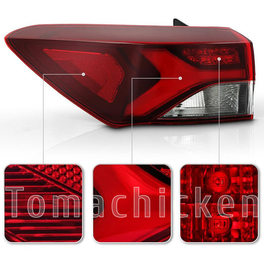 External LED taillights (left + right) are applicable to the 2021-2023 for Chevrolet Blazer ACTIV|RS