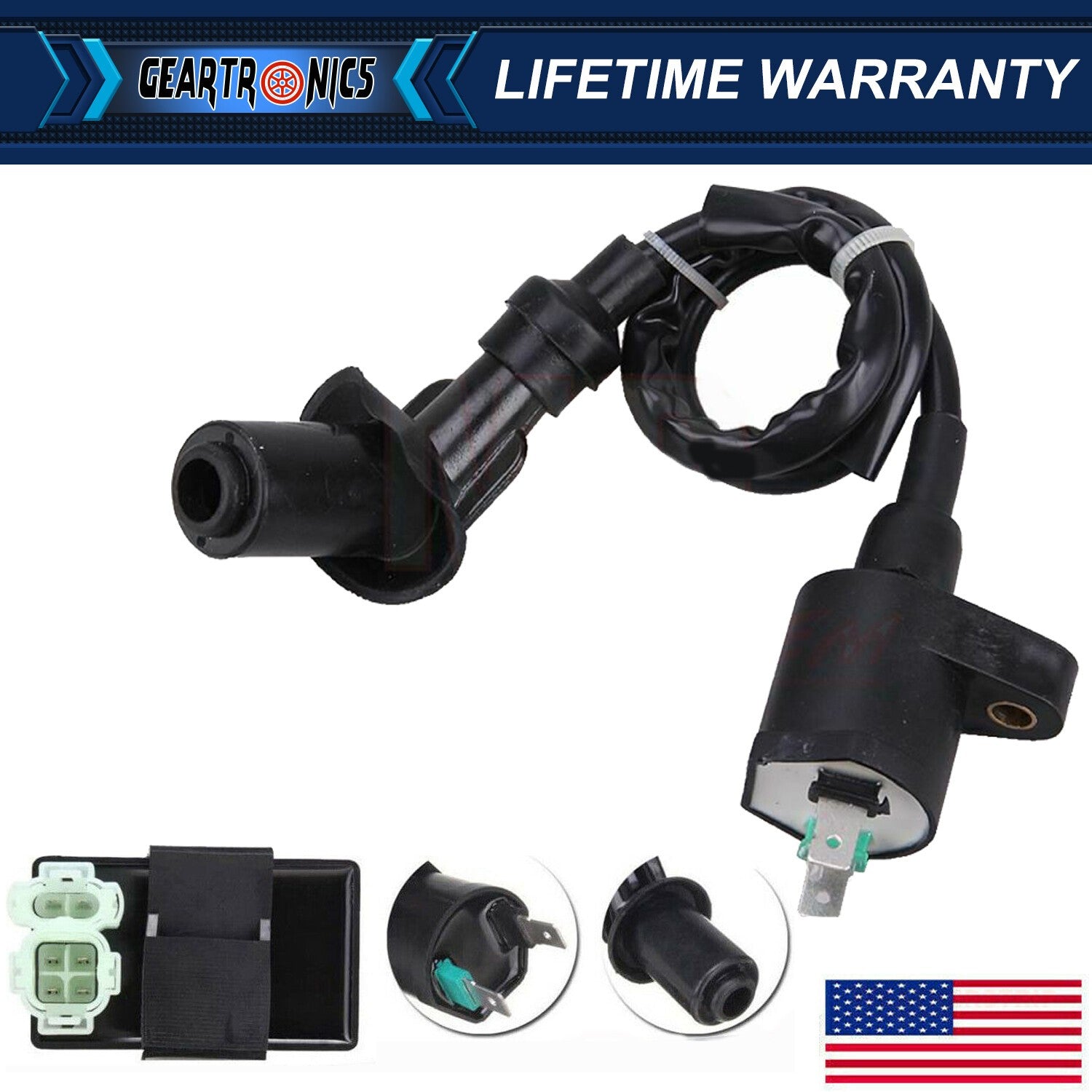 Ignition Coil +AC CDI Box Fits 88-00 for Honda FourTrax 300 TRX300 2x4 4x4 TRX400 US