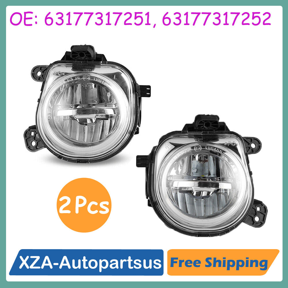 2Pcs LH + RH Fog Lights Front Lamps For 2011-2017 for BMW X3 2016-2018 X1/X4/ for X5 /X6