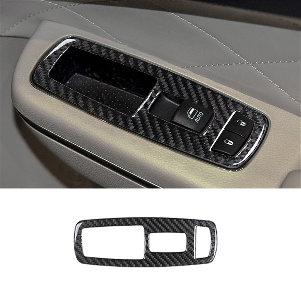 Passenger Wndow Lift Button Trim Panel Carbon Fiber for Chrysler 300 2015-2017