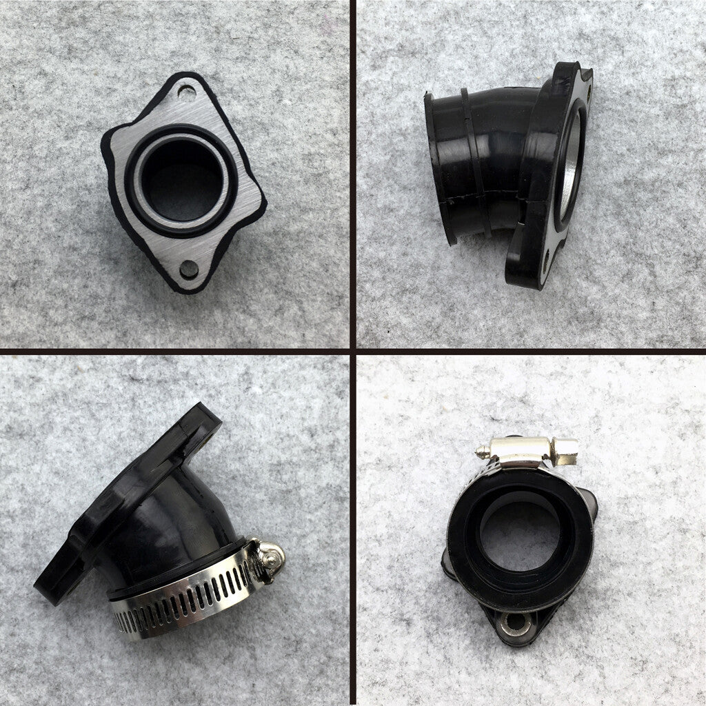 Motorcycle Carburetor Rubber Adapter Inlet Intake Manifold Pipe 150CC ~ 300CC