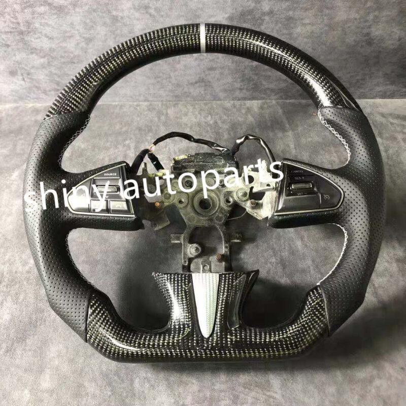 Custom-designed carbon fiber steering wheel for Infiniti Q50 and Q50L (2013-2017)