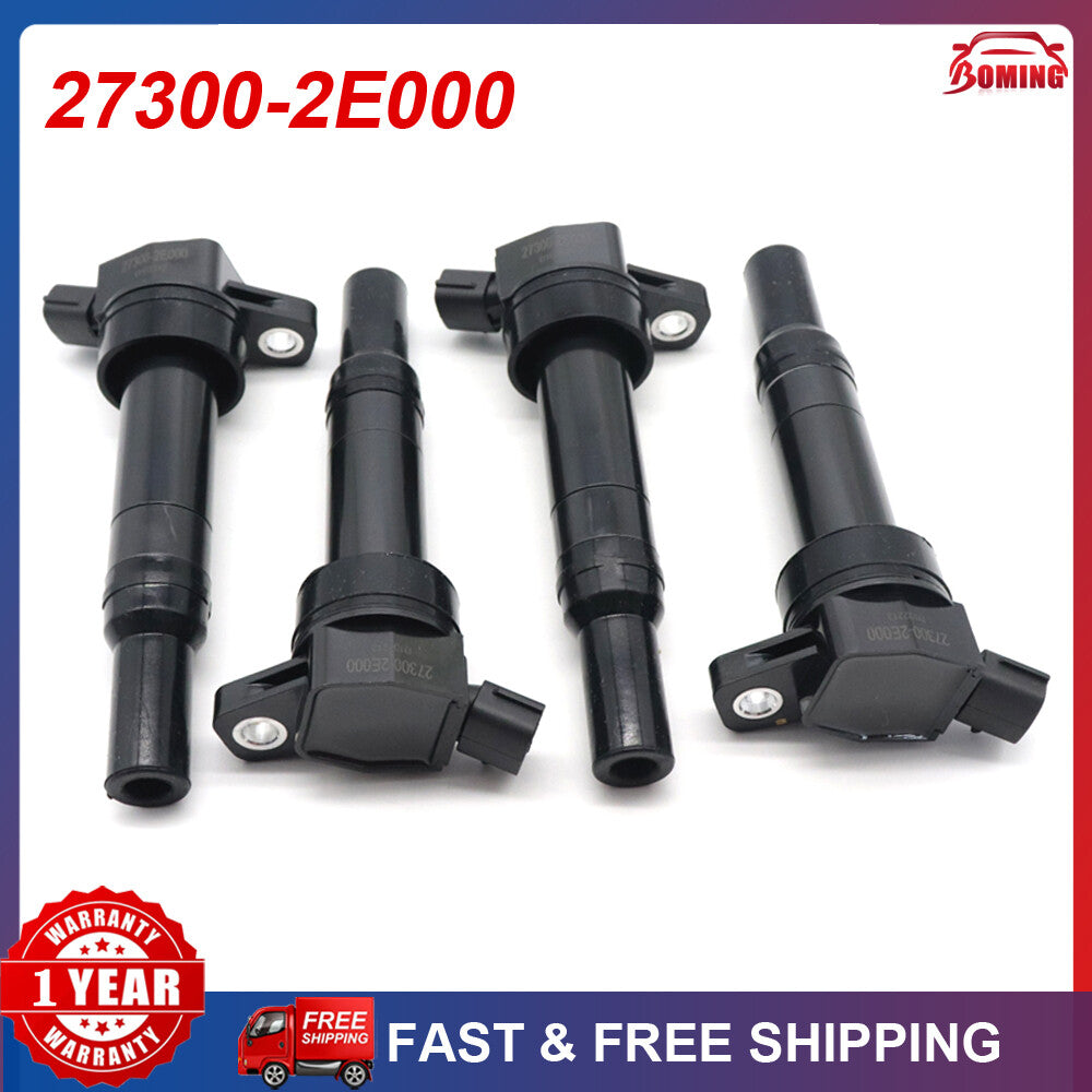 4PCS New Ignition Coils 27300-2E000 for Kia Soul Forte for Hyundai for Tucson for Elantra