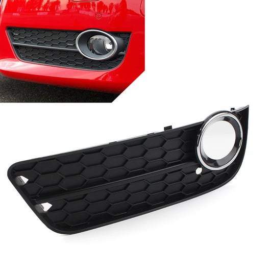 Front Bumper Fog Light Grille Cover With Chrome Ring Left for Audi A5 2008-2011