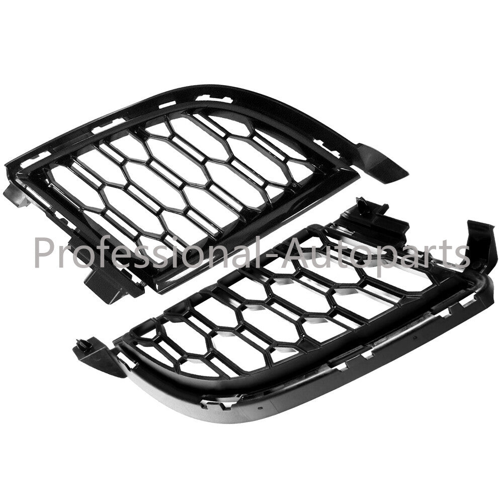 Front LeftRight Bumper Lower Grills Black Fit for BMW 330i xDrive/330i 19-22
