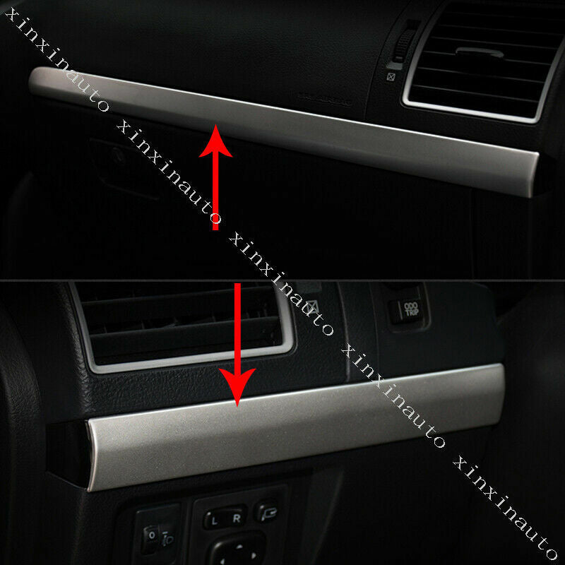for Toyota Prado FJ150 2010-2021 silver Inner Console Stripe Decor Molding Trim