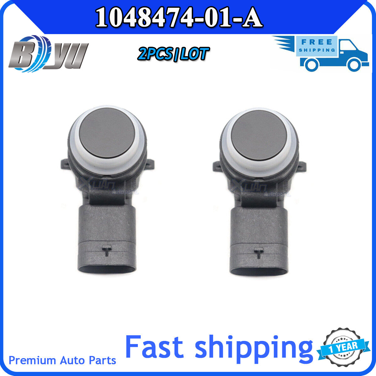 Two front PDC parking sensors for Tesla models SX 2012-2015 026303332 1048474-01-A